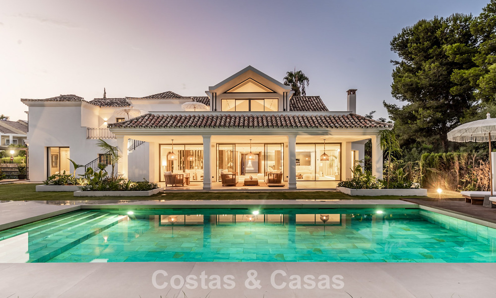 Impresionante villa de lujo con arquitectura andaluza atemporal en venta en la Nueva Milla de Oro, entre Marbella y Estepona 788371