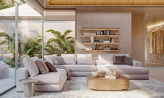 Sofisticada villa de una sola planta, de nueva construcción, en venta en una popular zona de golf de Nueva Andalucía, Marbella 788681 