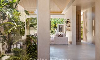 Sofisticada villa de una sola planta, de nueva construcción, en venta en una popular zona de golf de Nueva Andalucía, Marbella 788682 