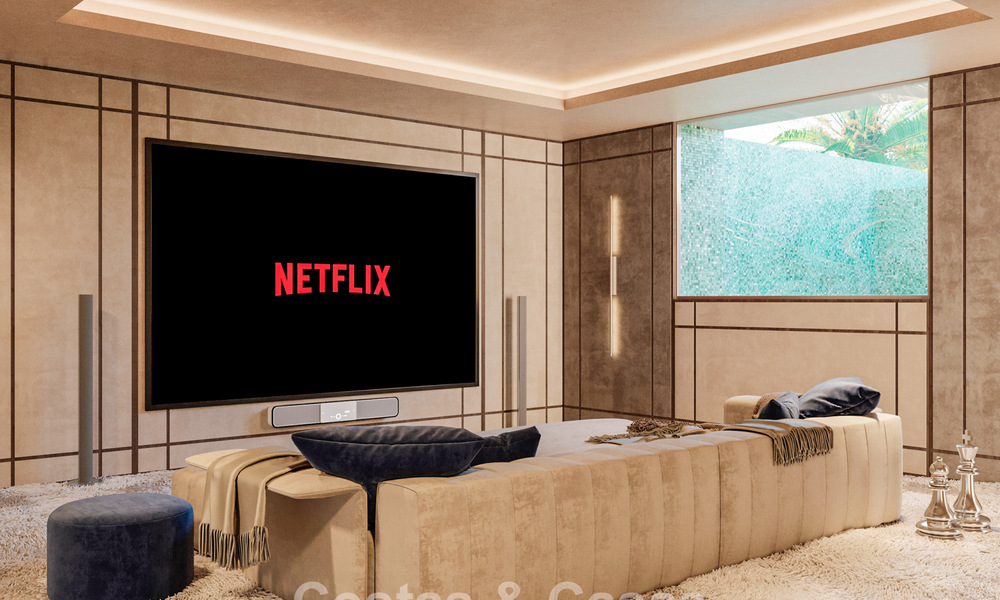 Sofisticada villa de una sola planta, de nueva construcción, en venta en una popular zona de golf de Nueva Andalucía, Marbella 788685