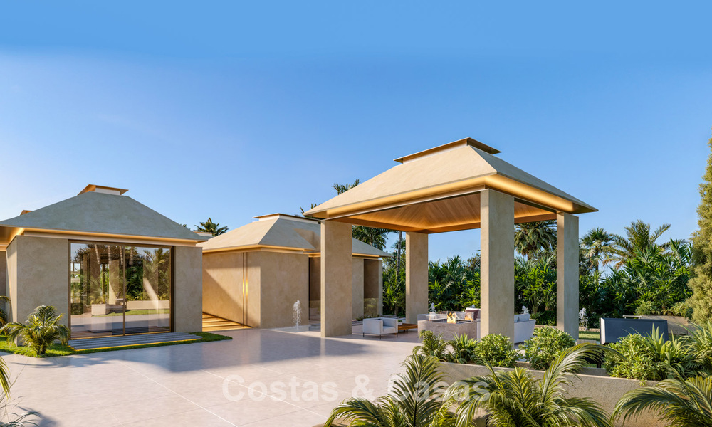 Sofisticada villa de una sola planta, de nueva construcción, en venta en una popular zona de golf de Nueva Andalucía, Marbella 788687