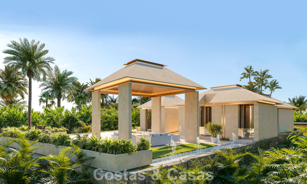 Sofisticada villa de una sola planta, de nueva construcción, en venta en una popular zona de golf de Nueva Andalucía, Marbella 788688