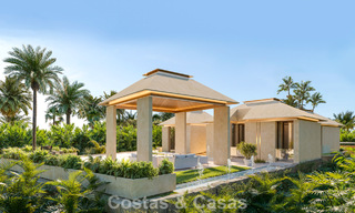 Sofisticada villa de una sola planta, de nueva construcción, en venta en una popular zona de golf de Nueva Andalucía, Marbella 788688 
