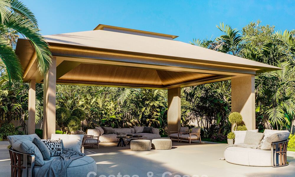 Sofisticada villa de una sola planta, de nueva construcción, en venta en una popular zona de golf de Nueva Andalucía, Marbella 788691