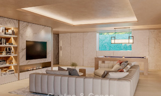 Sofisticada villa de una sola planta, de nueva construcción, en venta en una popular zona de golf de Nueva Andalucía, Marbella 788693 