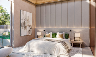 Sofisticada villa de una sola planta, de nueva construcción, en venta en una popular zona de golf de Nueva Andalucía, Marbella 788695 