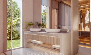 Sofisticada villa de una sola planta, de nueva construcción, en venta en una popular zona de golf de Nueva Andalucía, Marbella 788696 