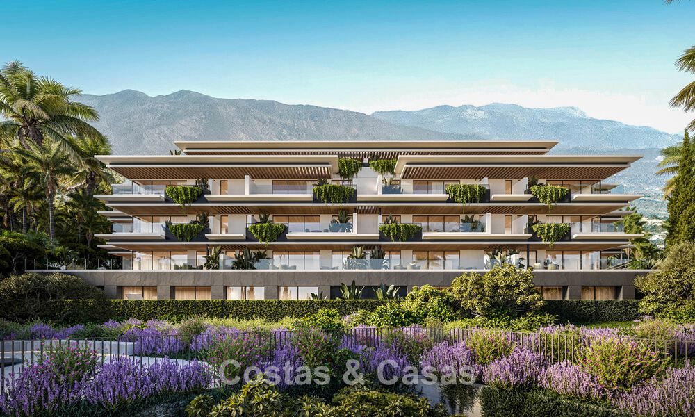 Apartamentos de obra nueva con diseño innovador en venta en las colinas de Mijas, Costa del Sol 788810