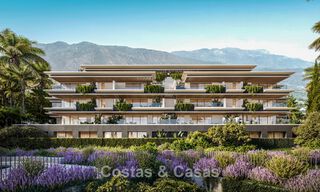 Apartamentos de obra nueva con diseño innovador en venta en las colinas de Mijas, Costa del Sol 788810 