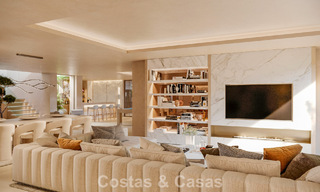 Elegante villa de una sola planta, de nueva construcción, en venta en una zona privilegiada de golf de Nueva Andalucía, Marbella 789178 