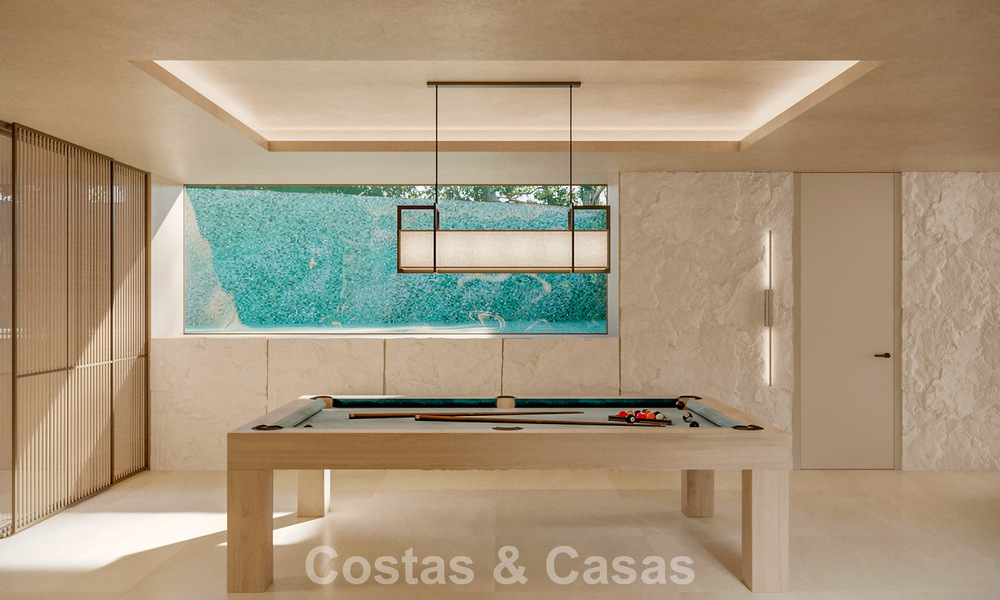 Elegante villa de una sola planta, de nueva construcción, en venta en una zona privilegiada de golf de Nueva Andalucía, Marbella 789182