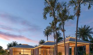 Elegante villa de una sola planta, de nueva construcción, en venta en una zona privilegiada de golf de Nueva Andalucía, Marbella 789184 