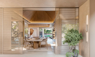 Elegante villa de una sola planta, de nueva construcción, en venta en una zona privilegiada de golf de Nueva Andalucía, Marbella 789187 