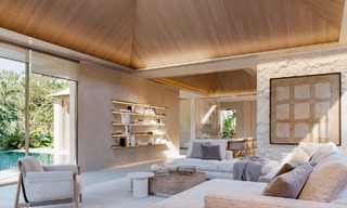 Elegante villa de una sola planta, de nueva construcción, en venta en una zona privilegiada de golf de Nueva Andalucía, Marbella 789188 