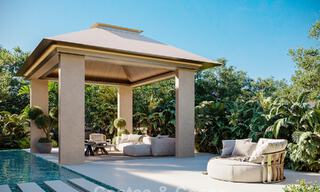 Elegante villa de una sola planta, de nueva construcción, en venta en una zona privilegiada de golf de Nueva Andalucía, Marbella 789191 