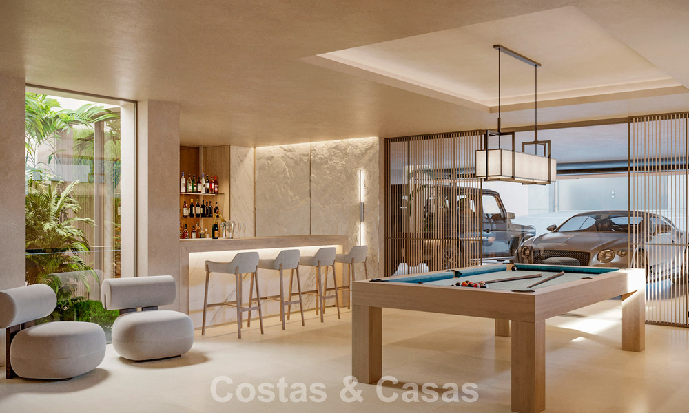 Elegante villa de una sola planta, de nueva construcción, en venta en una zona privilegiada de golf de Nueva Andalucía, Marbella 789195