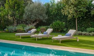 Villa de lujo lista para entrar a vivir, con arquitectura minimalista, en venta en la New Golden Mile entre Marbella y Estepona 789700 