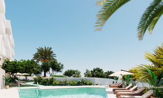Apartamentos contemporáneos de obra nueva en venta junto al campo de golf en Mijas, Costa del Sol 789301 