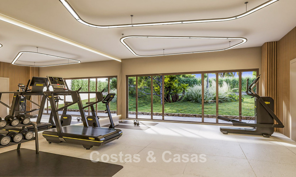 Apartamentos contemporáneos de obra nueva en venta junto al campo de golf en Mijas, Costa del Sol 791142