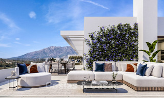 Apartamentos contemporáneos de obra nueva en venta junto al campo de golf en Mijas, Costa del Sol 791149 