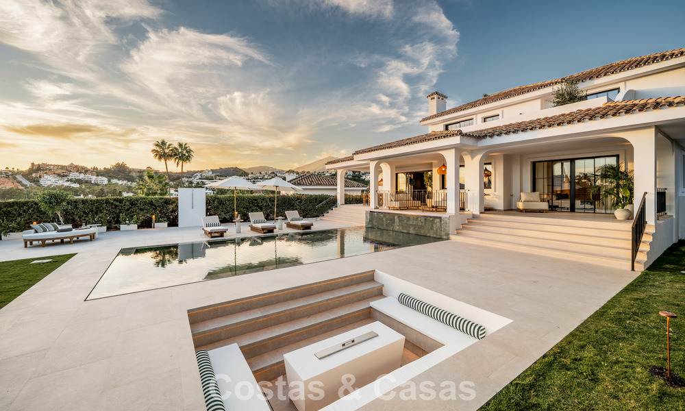 Villa moderno-mediterránea con vistas al mar en venta en una zona preferente de Nueva Andalucía, Marbella 789651