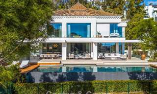 Impresionante villa de lujo con vistas al golf y al mar en venta en La Quinta, Benahavís - Marbella 790195 
