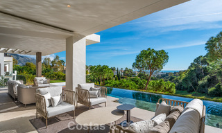 Impresionante villa de lujo con vistas al golf y al mar en venta en La Quinta, Benahavís - Marbella 790199 