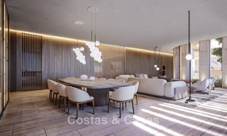 Nueva villa de diseño de alta gama en venta con vistas al mar en una urbanización cerrada en Sotogrande, Costa del Sol 790664 