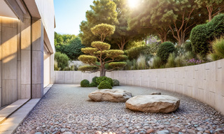 Nueva villa de diseño de alta gama en venta con vistas al mar en una urbanización cerrada en Sotogrande, Costa del Sol 790667 