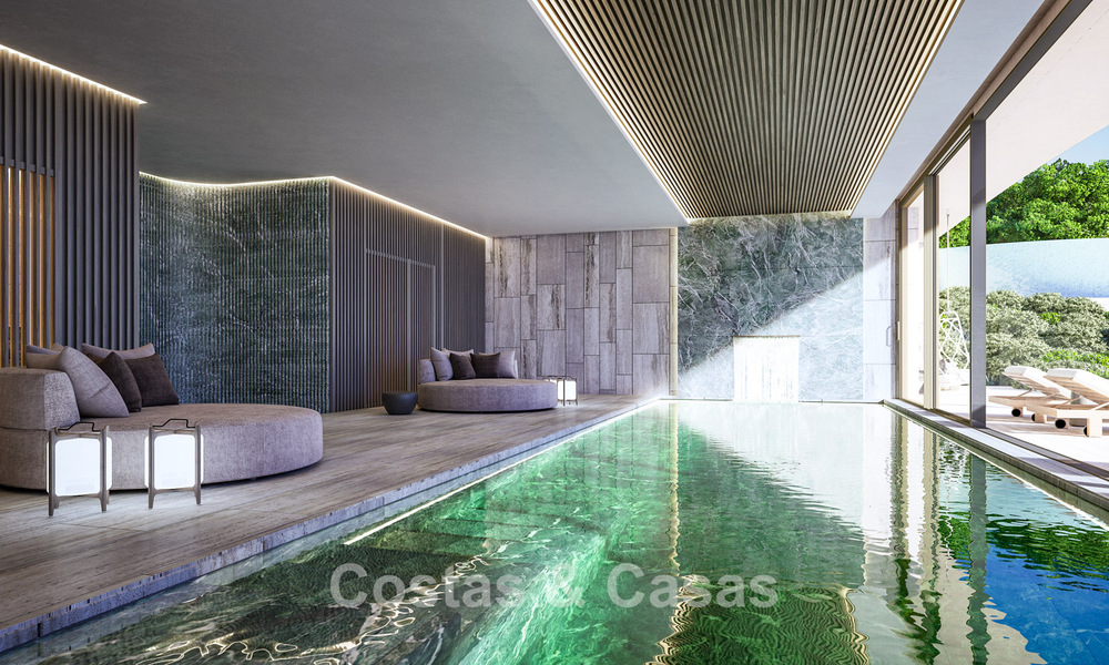 Nueva villa de diseño de alta gama en venta con vistas al mar en una urbanización cerrada en Sotogrande, Costa del Sol 790669