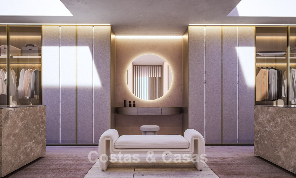 Nueva villa de diseño de alta gama en venta con vistas al mar en una urbanización cerrada en Sotogrande, Costa del Sol 790671