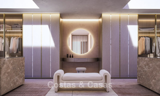 Nueva villa de diseño de alta gama en venta con vistas al mar en una urbanización cerrada en Sotogrande, Costa del Sol 790671 