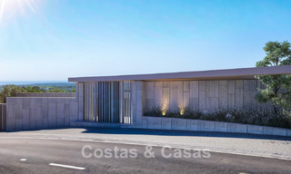Nueva villa de diseño de alta gama en venta con vistas al mar en una urbanización cerrada en Sotogrande, Costa del Sol 790673 