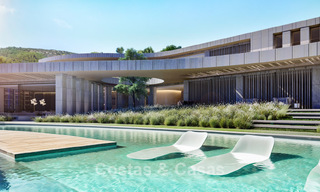 Nueva villa de diseño de alta gama en venta con vistas al mar en una urbanización cerrada en Sotogrande, Costa del Sol 790675 