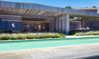 Nueva villa de diseño de alta gama en venta con vistas al mar en una urbanización cerrada en Sotogrande, Costa del Sol 790676 