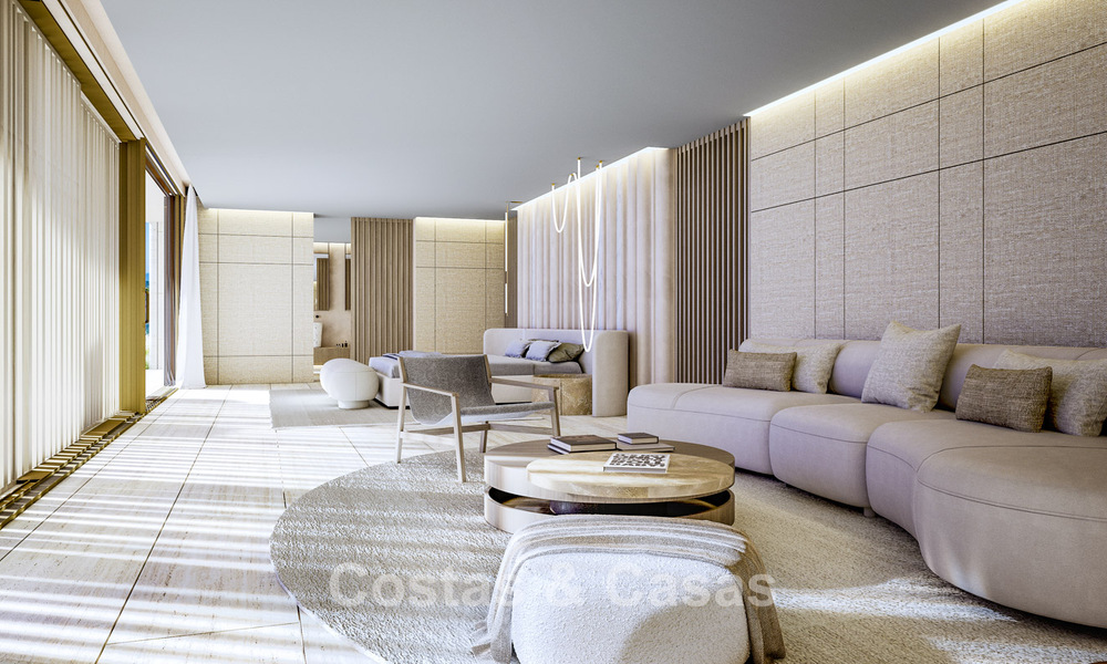 Nueva villa de diseño de alta gama en venta con vistas al mar en una urbanización cerrada en Sotogrande, Costa del Sol 790679