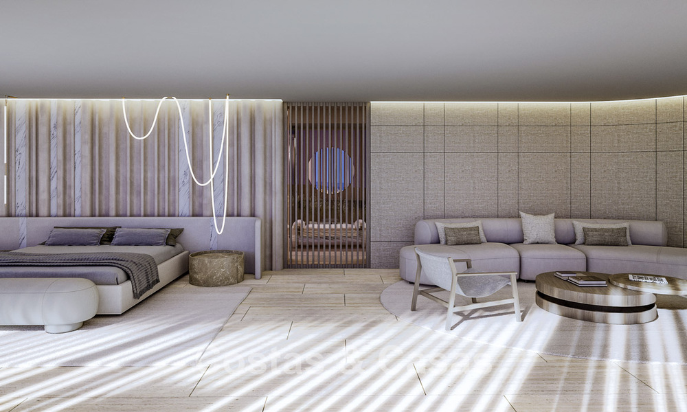Nueva villa de diseño de alta gama en venta con vistas al mar en una urbanización cerrada en Sotogrande, Costa del Sol 790680