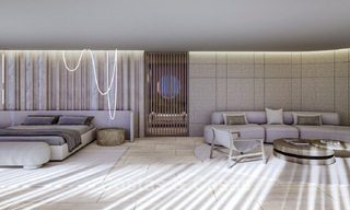 Nueva villa de diseño de alta gama en venta con vistas al mar en una urbanización cerrada en Sotogrande, Costa del Sol 790680 