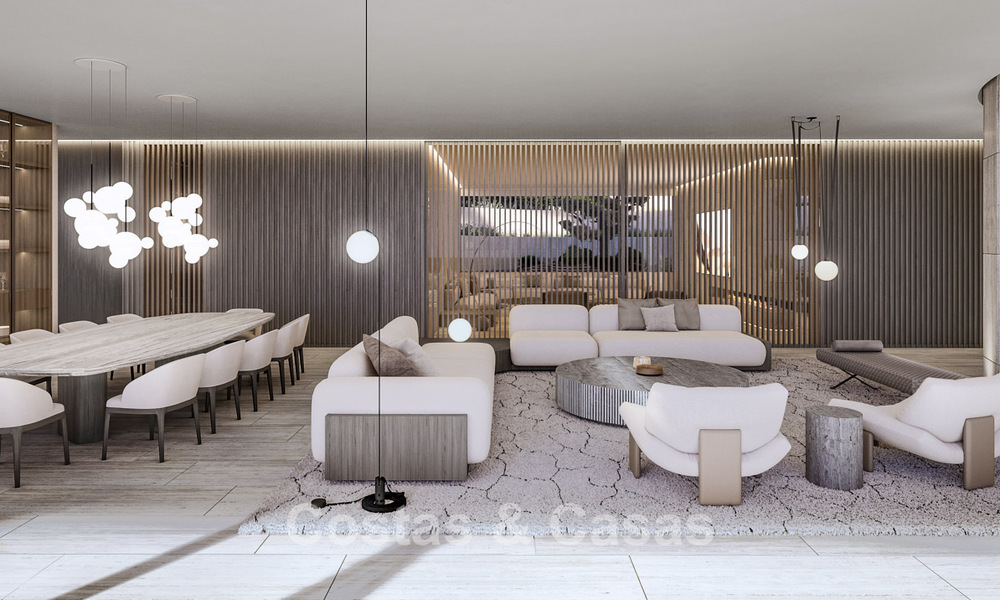 Nueva villa de diseño de alta gama en venta con vistas al mar en una urbanización cerrada en Sotogrande, Costa del Sol 790681