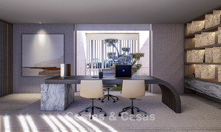 Nueva villa de diseño de alta gama en venta con vistas al mar en una urbanización cerrada en Sotogrande, Costa del Sol 790686 