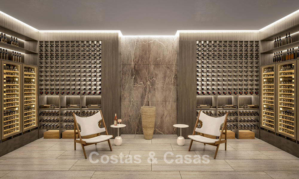 Nueva villa de diseño de alta gama en venta con vistas al mar en una urbanización cerrada en Sotogrande, Costa del Sol 790687