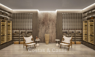 Nueva villa de diseño de alta gama en venta con vistas al mar en una urbanización cerrada en Sotogrande, Costa del Sol 790687 