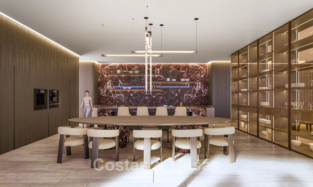 Nueva villa de diseño de alta gama en venta con vistas al mar en una urbanización cerrada en Sotogrande, Costa del Sol 790695