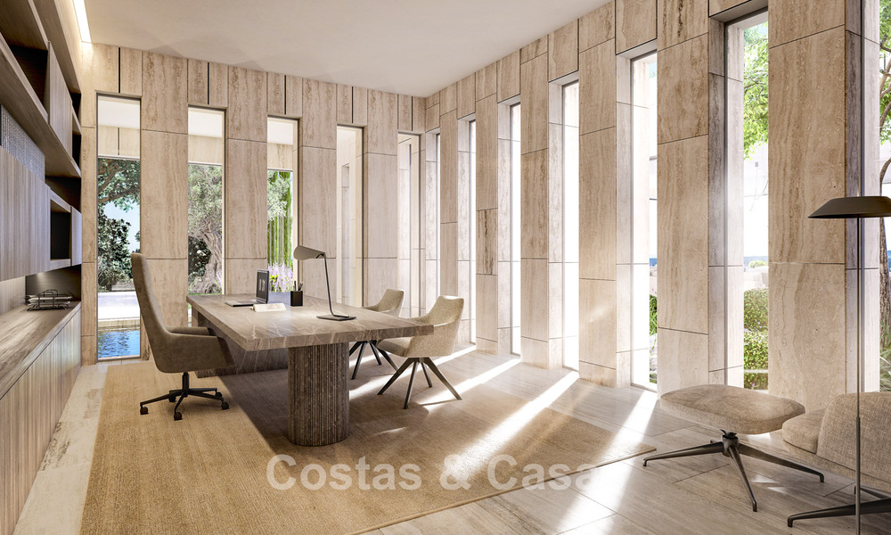 Villa de primera clase en venta con vistas al mar en un entorno cerrado y vigilado en Sotogrande, Costa del Sol 790735