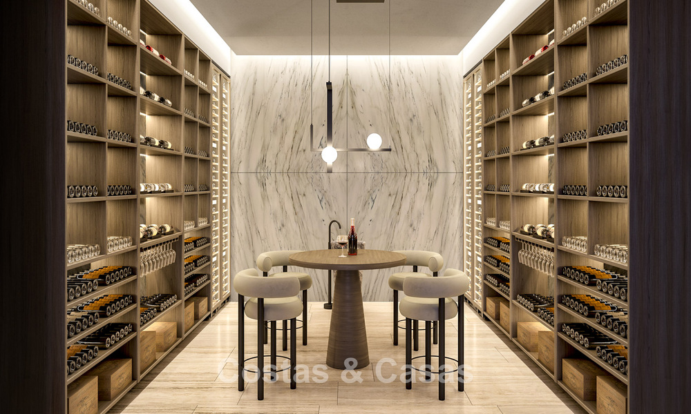 Villa de primera clase en venta con vistas al mar en un entorno cerrado y vigilado en Sotogrande, Costa del Sol 790736