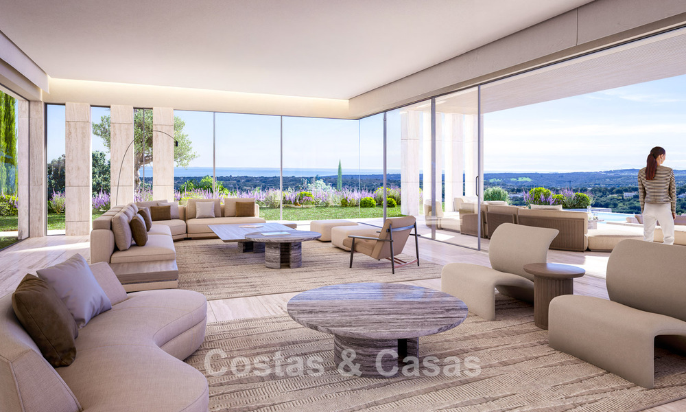 Villa de primera clase en venta con vistas al mar en un entorno cerrado y vigilado en Sotogrande, Costa del Sol 790741