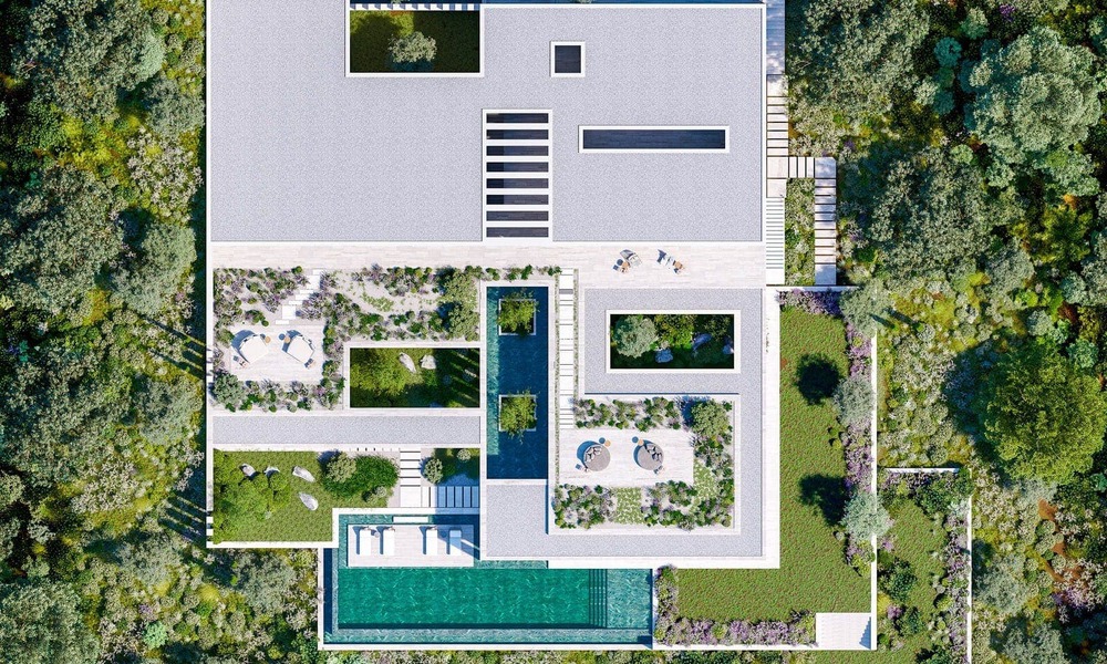 Villa de primera clase en venta con vistas al mar en un entorno cerrado y vigilado en Sotogrande, Costa del Sol 790742