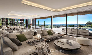 Obra maestra arquitectónica con vistas al mar espectaculares en venta en una comunidad privada y cerrada en Sotogrande, Costa del Sol 790743 