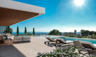 Obra maestra arquitectónica con vistas al mar espectaculares en venta en una comunidad privada y cerrada en Sotogrande, Costa del Sol 790751 