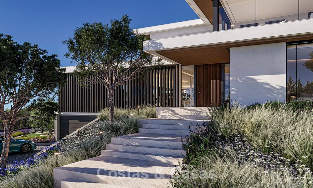 Obra maestra arquitectónica con vistas al mar espectaculares en venta en una comunidad privada y cerrada en Sotogrande, Costa del Sol 790753